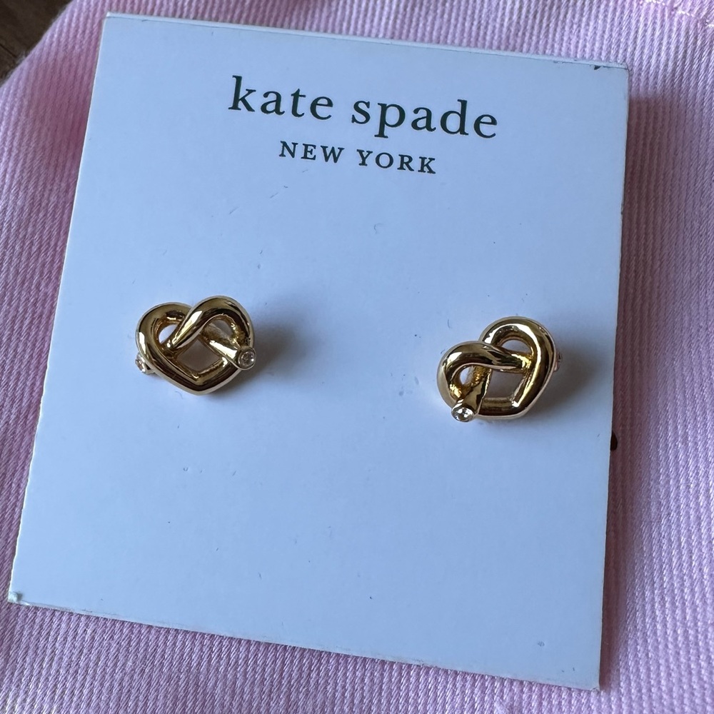 Kate Spade Knot Heart Earrings